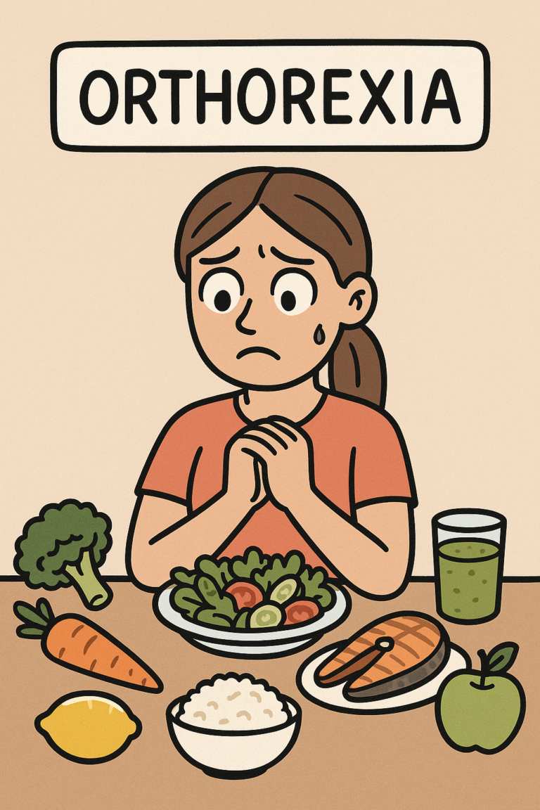 20250811 1041 orthorexia awareness art simple compose 01k2bt95qsfr4vwc9kxccs4q0y